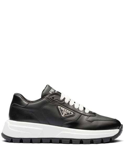 prada lace up womens shoes|Prada canvas and leather sneaker.